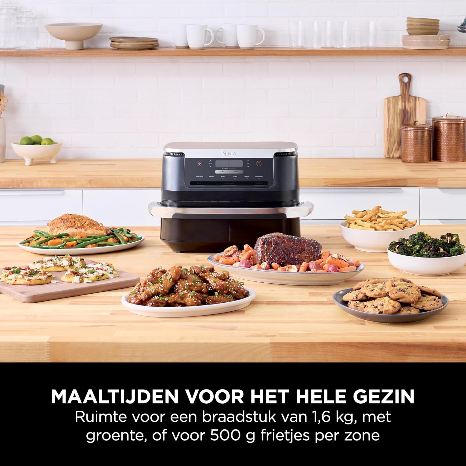 Ninja Airfryer FlexDrawer Dual Zone Zwart | 6.6L | 54% Korting