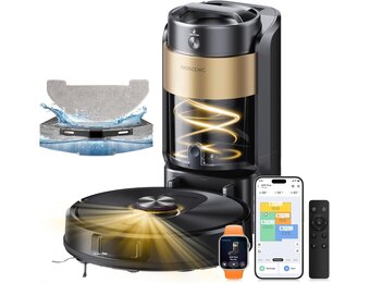 Krachtige Robotstofzuiger met Dweilfunctie & Leegstation - 60% Korting!