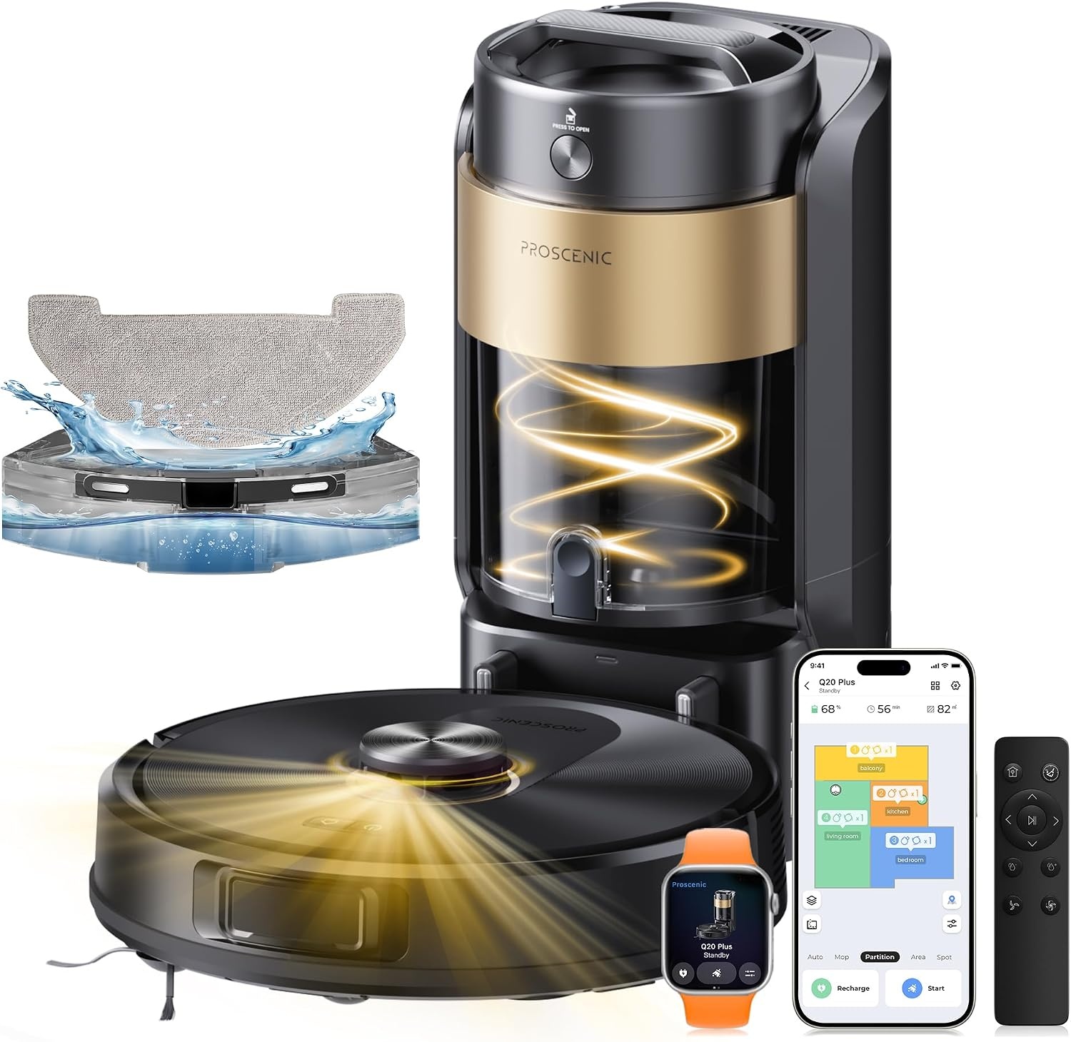 Krachtige Robotstofzuiger met Dweilfunctie & Leegstation - 60% Korting!