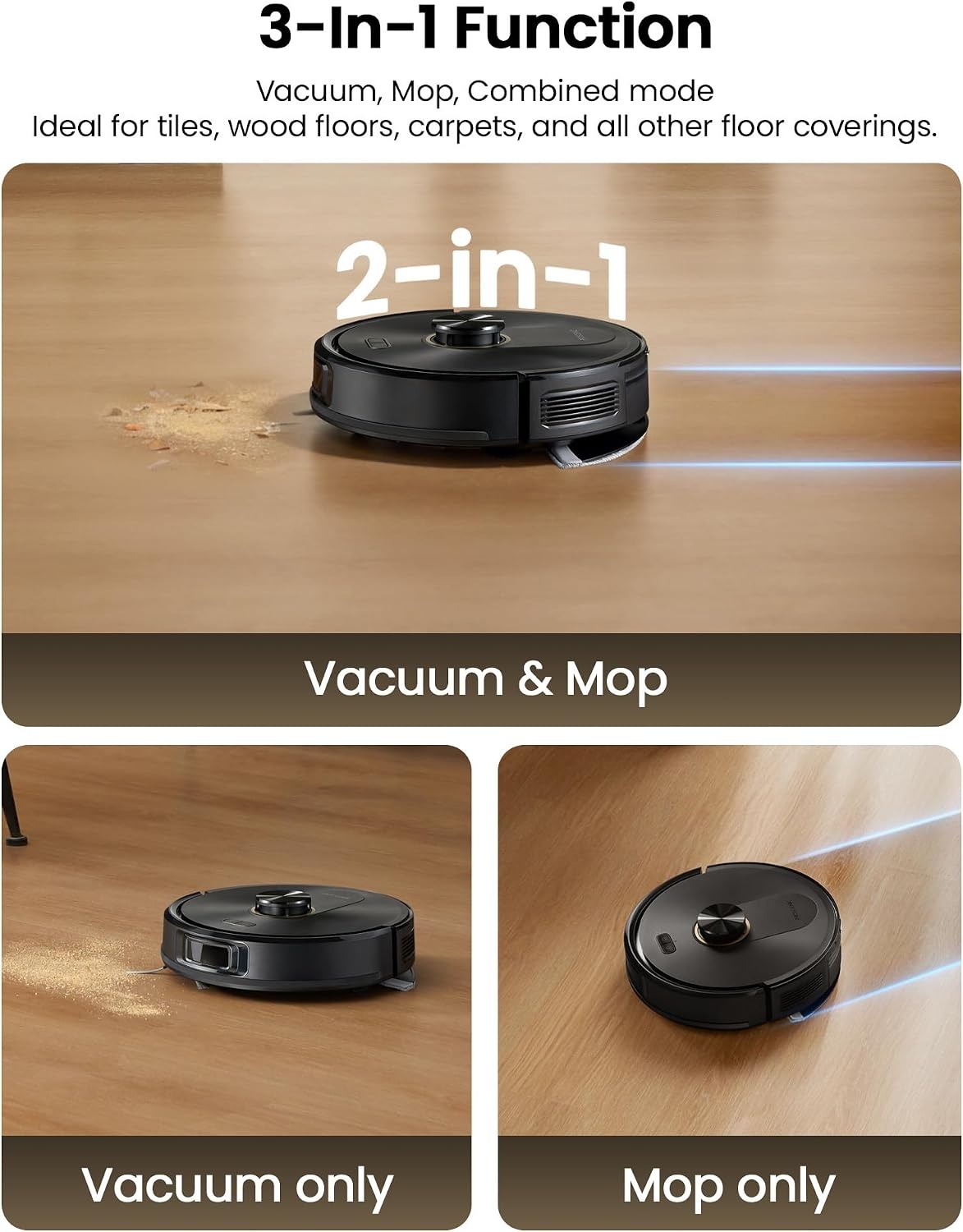 Krachtige Robotstofzuiger met Dweilfunctie & Leegstation - 60% Korting!