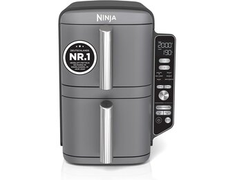 Airfryer 9,5L Dubbele Stapel XL 6-in-1 met 35% Korting