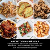Airfryer 9,5L Dubbele Stapel XL 6-in-1 met 35% Korting