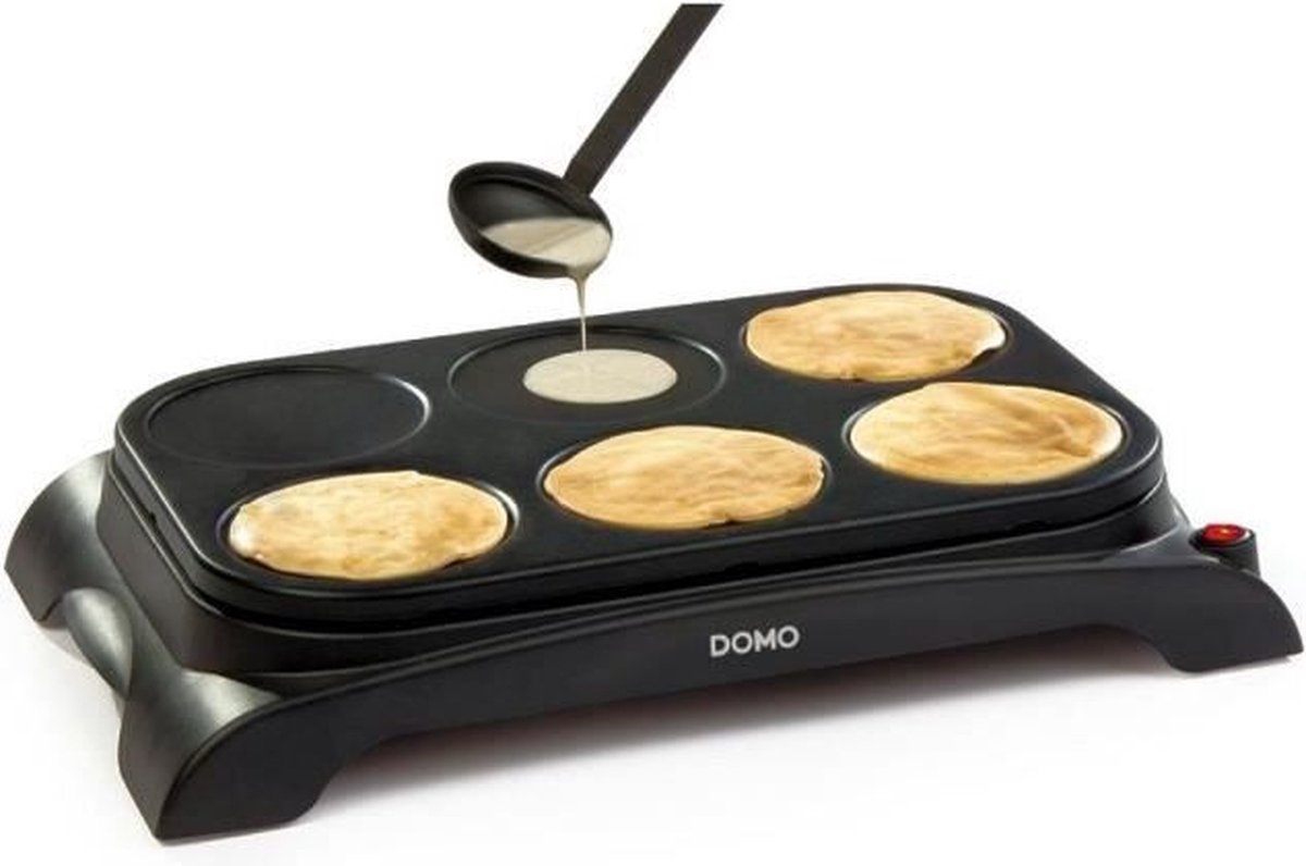 Pannenkoekenmaker voor 6 Pannenkoeken & Eieren met Antiaanbaklaag - 33% Korting