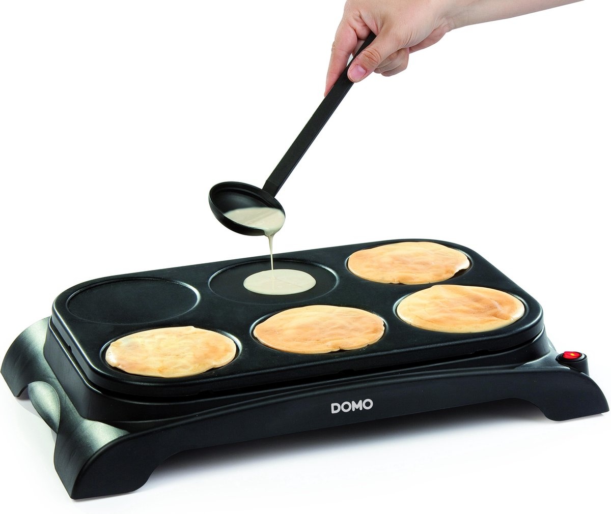 Pannenkoekenmaker voor 6 Pannenkoeken & Eieren met Antiaanbaklaag - 33% Korting