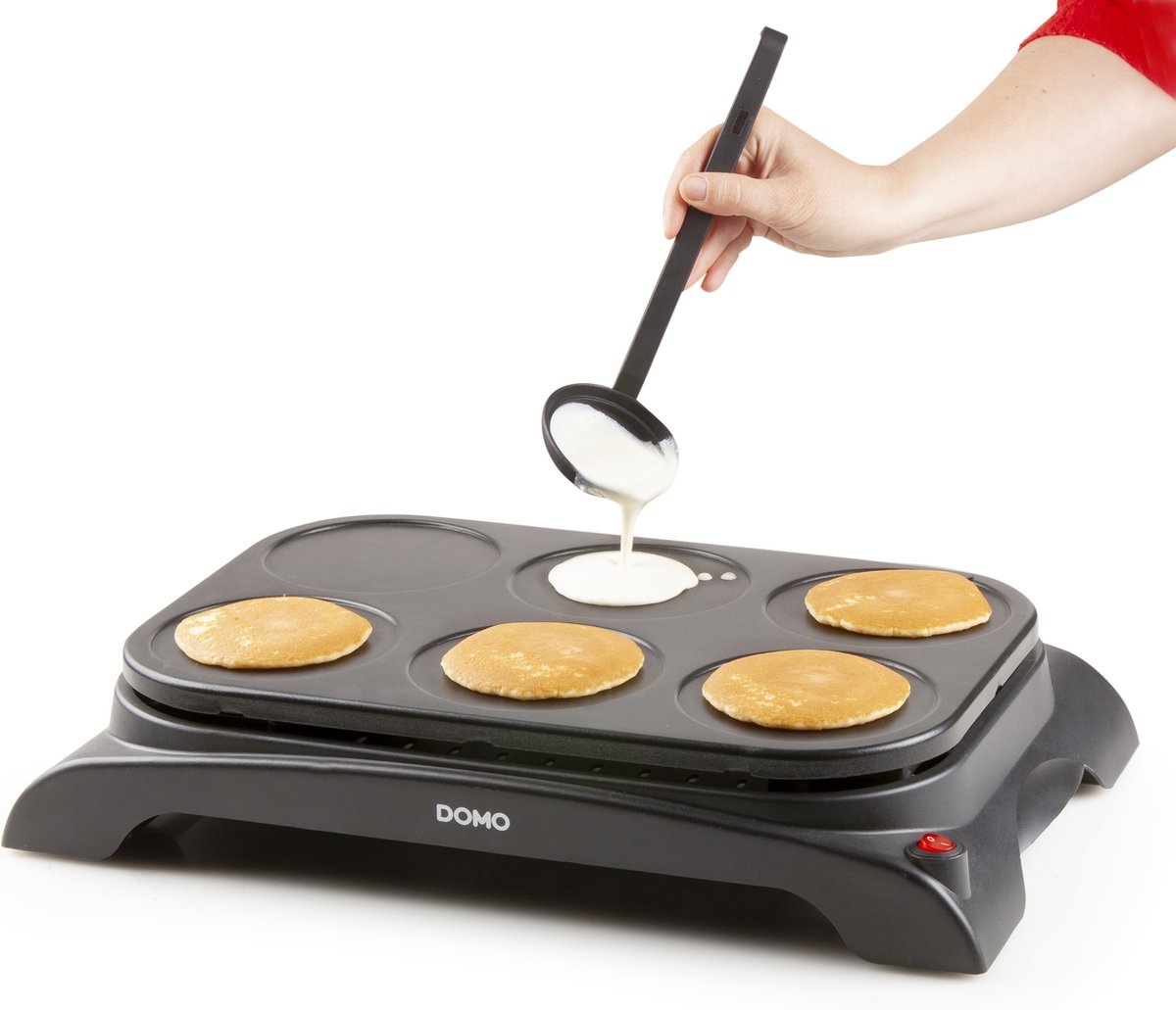 Pannenkoekenmaker voor 6 Pannenkoeken & Eieren met Antiaanbaklaag - 33% Korting