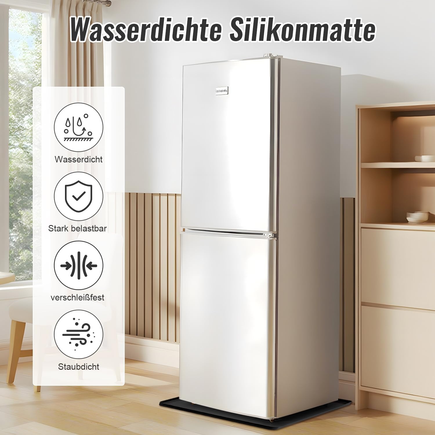 Wasmachine Onderlegger & Lekbak - 60x60cm Rubber | 37% Korting