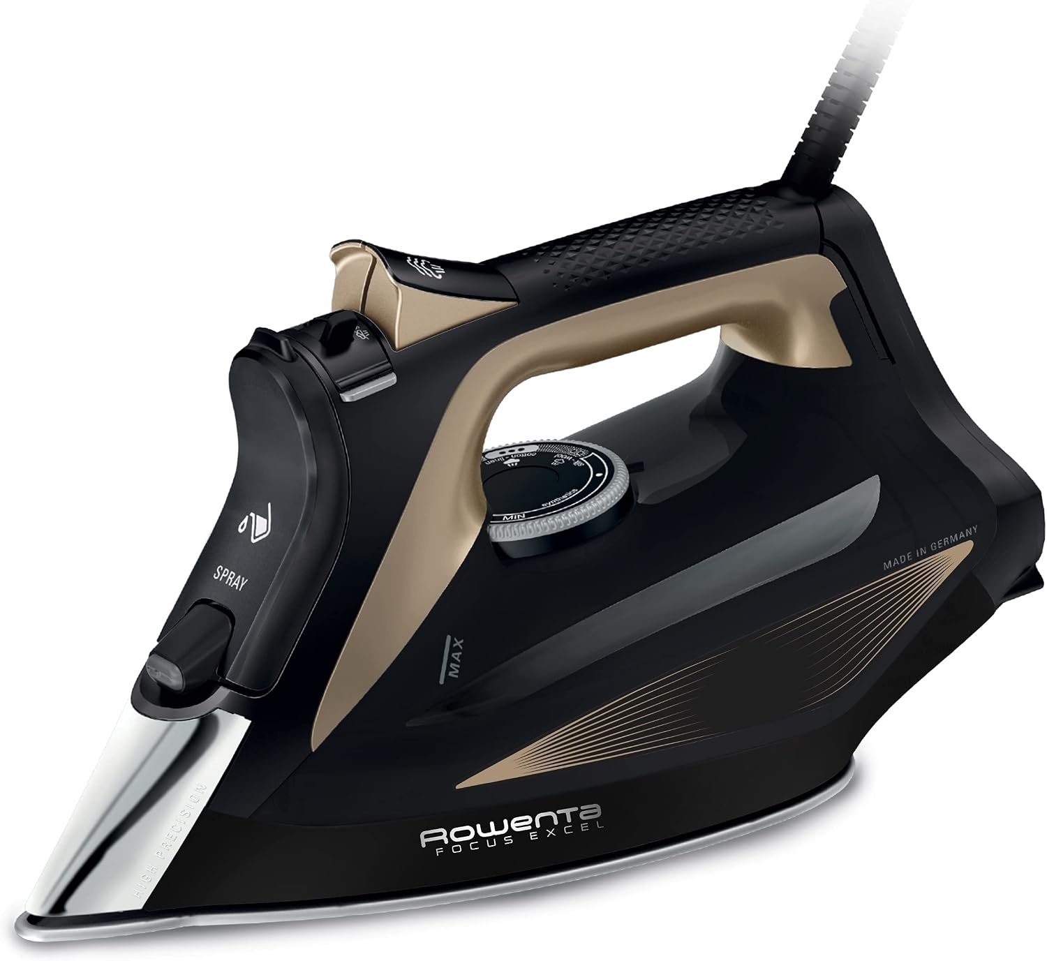 Stoomstrijkijzer Rowenta Focus Excel DW5325 - 2700W - Zwart/Brons (34% Korting)
