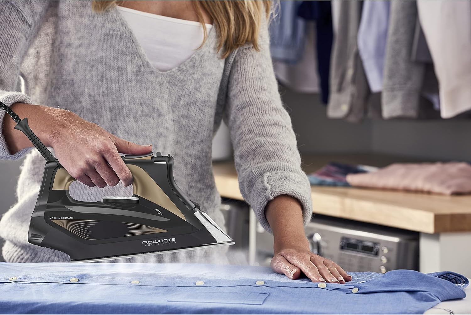 Stoomstrijkijzer Rowenta Focus Excel DW5325 - 2700W - Zwart/Brons (34% Korting)