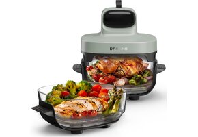 Dubbele Heteluchtfriteuse 5-in-1 met Stoom & Glas - 29% Korting
