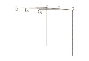 Tuinpergola IJzer Antiekbruin 3x3m - 35% Korting