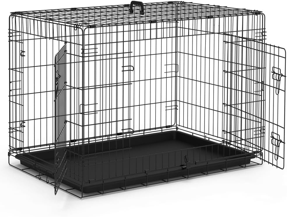 Opvouwbare Hondenkooi Metaal Zwart 92x58x64 cm - 33% Korting