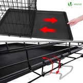 Opvouwbare Hondenkooi Metaal Zwart 92x58x64 cm - 33% Korting