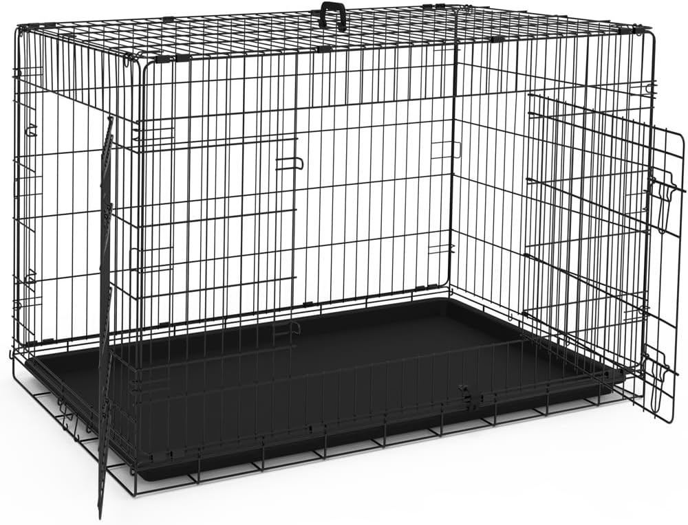 Opvouwbare Hondenkooi Metaal Zwart 92x58x64 cm - 33% Korting