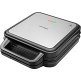 3-in-1 Tosti- & Wafelijzer Grill 1200W - 4 Toasts - Grijs/Zwart (54% Korting)