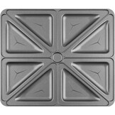 3-in-1 Tosti- & Wafelijzer Grill 1200W - 4 Toasts - Grijs/Zwart (54% Korting)