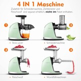 Mintgroene Slow Juicer - 54% Korting