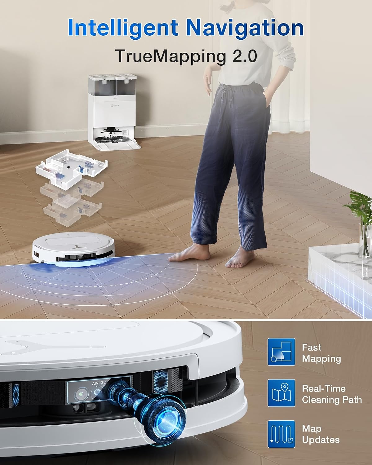 Robotstofzuiger en Dweil T50 OMNI Gen3 - 35% Korting