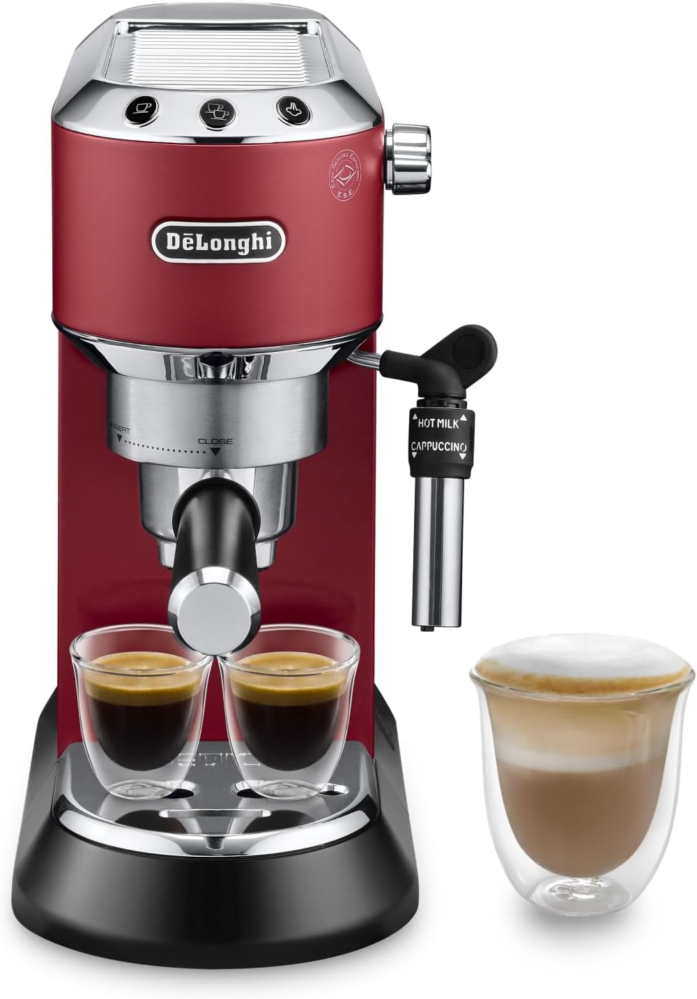 Espressomachine Dedica Style Rood met 34% Korting