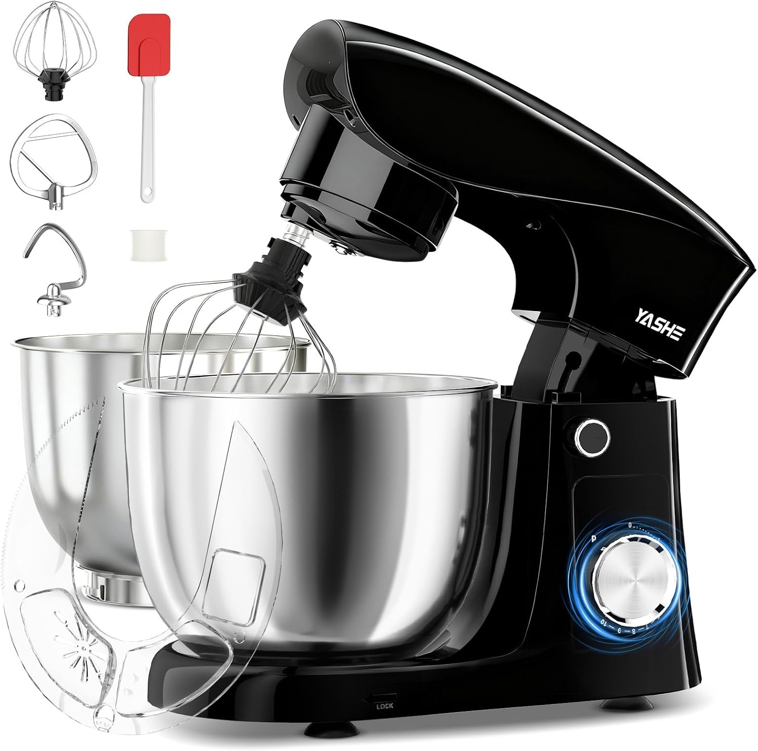 Krachtige Keukenmachine 1500W - 10 Snelheden & 9.5L RVS Kom - 34% Korting!