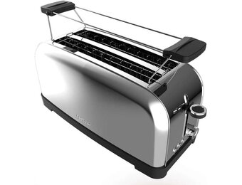 Verticale Broodrooster 1500W met Dubbele Sleuf & 33% Korting