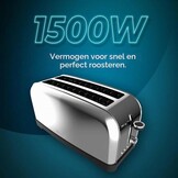 Verticale Broodrooster 1500W met Dubbele Sleuf & 33% Korting