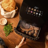 Heteluchtfriteuse 8.5L 2200W: Roken, Grillen & Pizza! 34% Korting