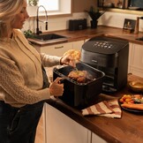 Heteluchtfriteuse 8.5L 2200W: Roken, Grillen & Pizza! 34% Korting