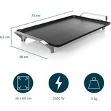 Teppanyaki Grillplaat 60x36cm - 2500W - 34% Korting