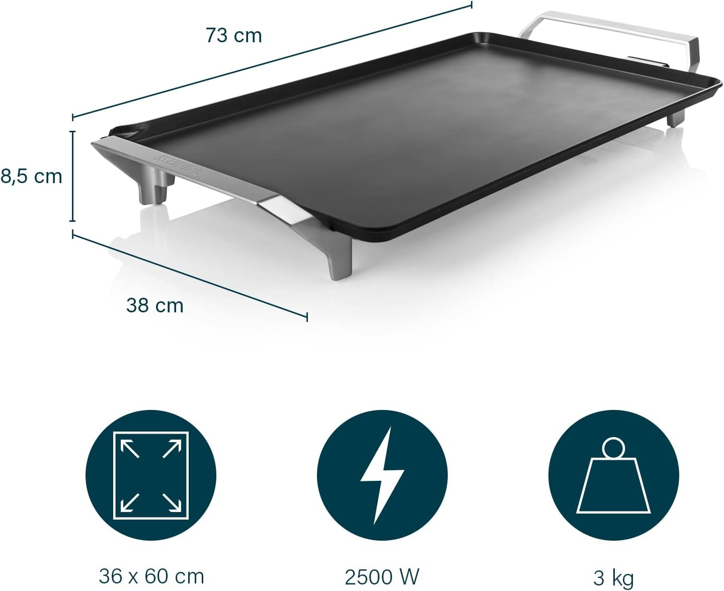Teppanyaki Grillplaat 60x36cm - 2500W - 34% Korting