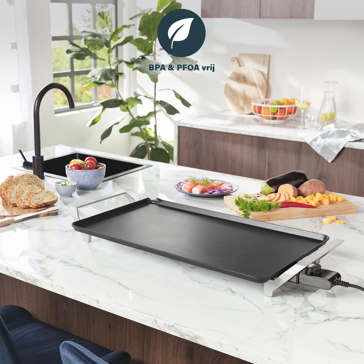 Teppanyaki Grillplaat 60x36cm - 2500W - 34% Korting