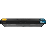 Afzuigkap 60cm Zwart - 220m³/h - 34% Korting