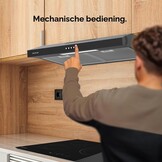 Afzuigkap 60cm Zwart - 220m³/h - 34% Korting