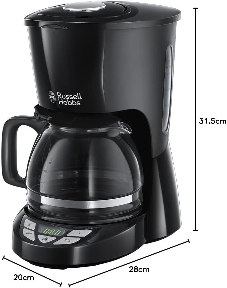 Russell Hobbs Filterkoffiezetapparaat Zwart 1.25L - 33% Korting