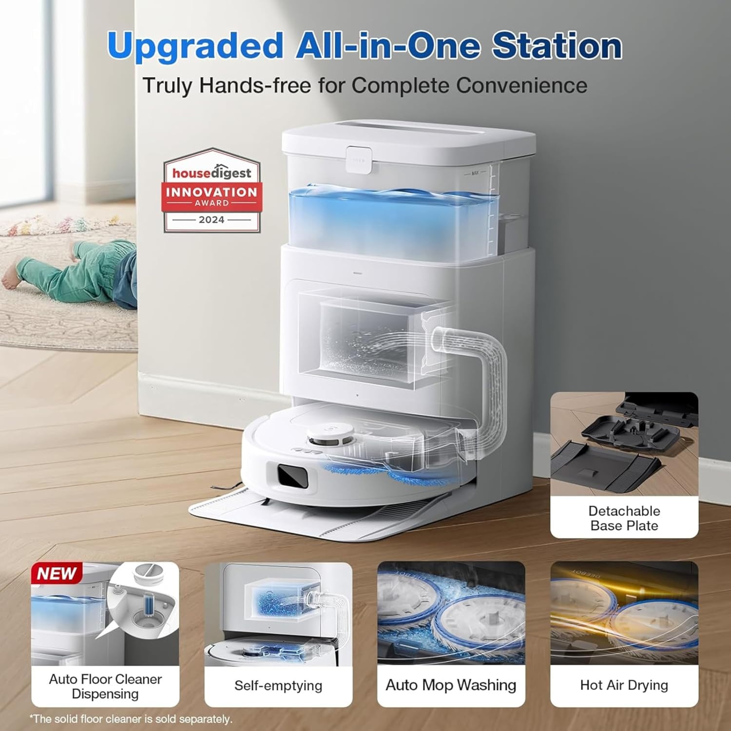 Robotstofzuiger ECOVACS N30 PRO OMNI Wit - 35% Korting