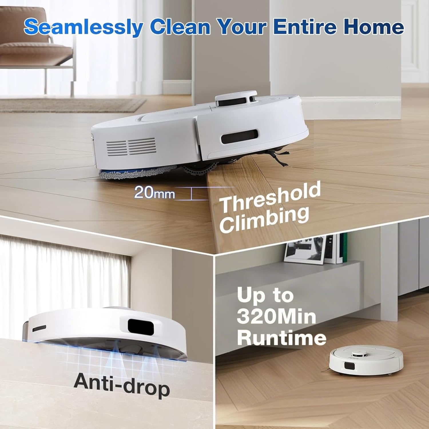 Robotstofzuiger ECOVACS N30 PRO OMNI Wit - 35% Korting