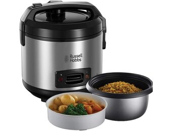Rijstkoker & Stoomkoker 1.2L (6 Porties) - 33% Korting!