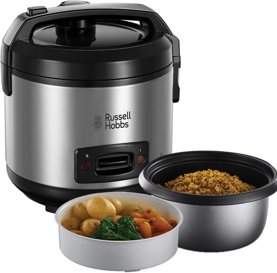 Rijstkoker & Stoomkoker 1.2L (6 Porties) - 33% Korting!