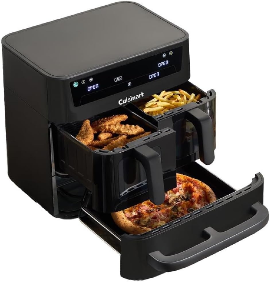 Heteluchtfriteuse Oven Tri Zone 13,6L Zwart - 54% Korting