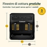 Heteluchtfriteuse Oven Tri Zone 13,6L Zwart - 54% Korting