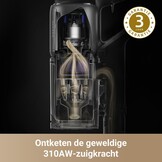 Draadloze Steelstofzuiger Z30 Zwart - 310AW Zuigkracht met 60% Korting