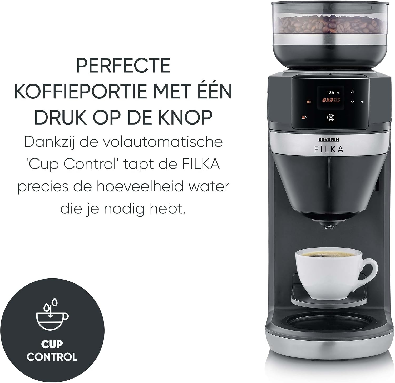 Volautomatische Koffiemachine 5-in-1 met Maalwerk & Thermoskan - 60% Korting