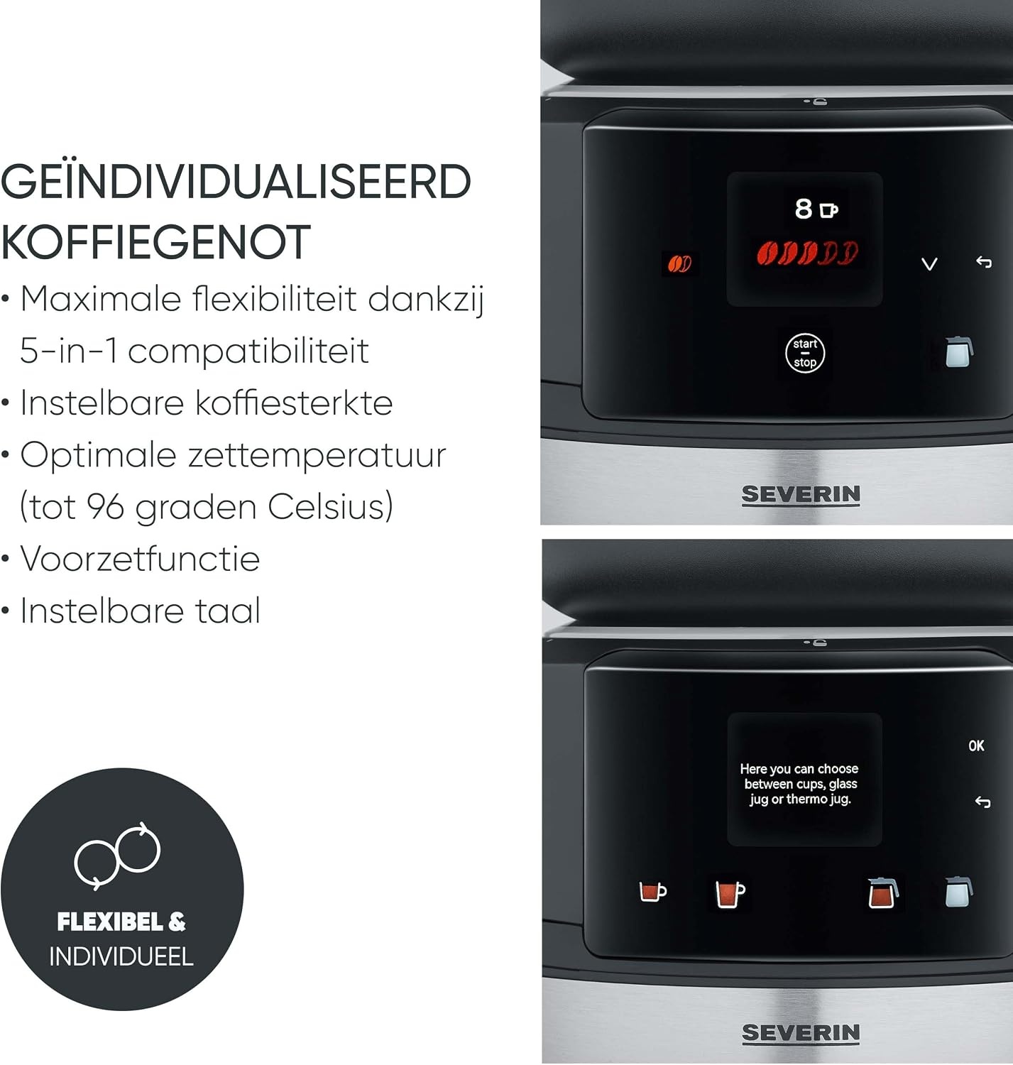 Volautomatische Koffiemachine 5-in-1 met Maalwerk & Thermoskan - 60% Korting