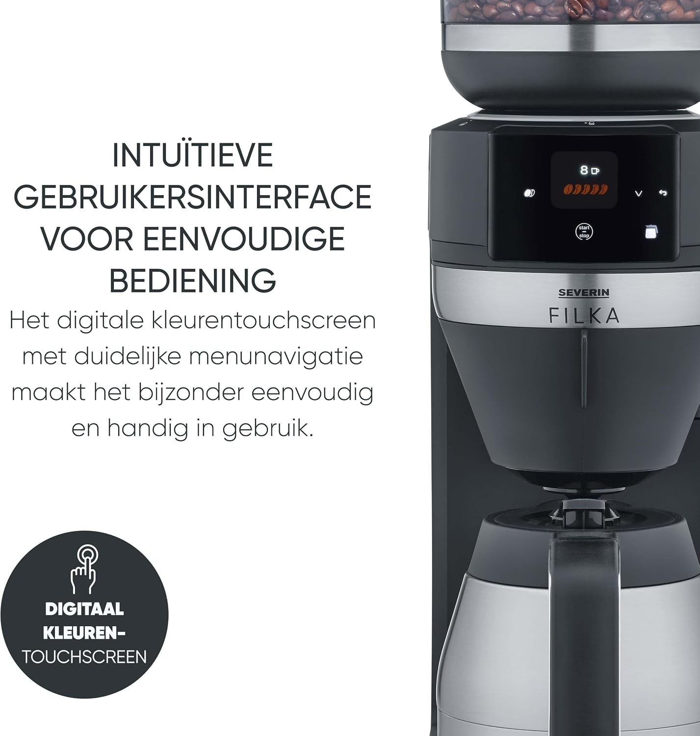 Volautomatische Koffiemachine 5-in-1 met Maalwerk & Thermoskan - 60% Korting