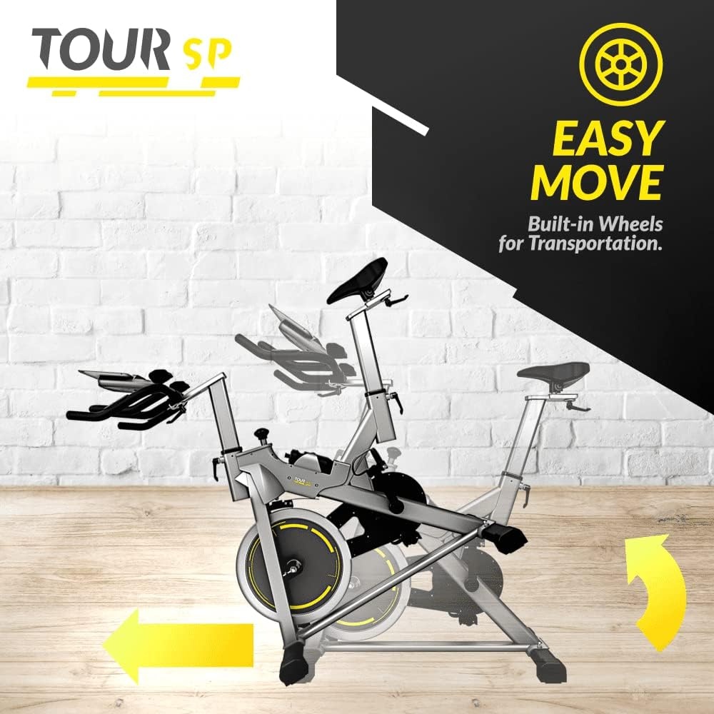 Compacte Spinfiets met Kinomap & Bluetooth - 30% Korting!