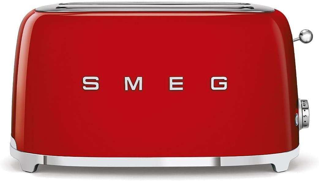 Retro Broodrooster 4 Plakjes Rood - 35% Korting