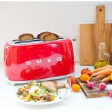 Retro Broodrooster 4 Plakjes Rood - 35% Korting