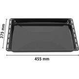 Geëmailleerde Bakplaat Zwart 45,5x37,5x3 cm - 32% Korting