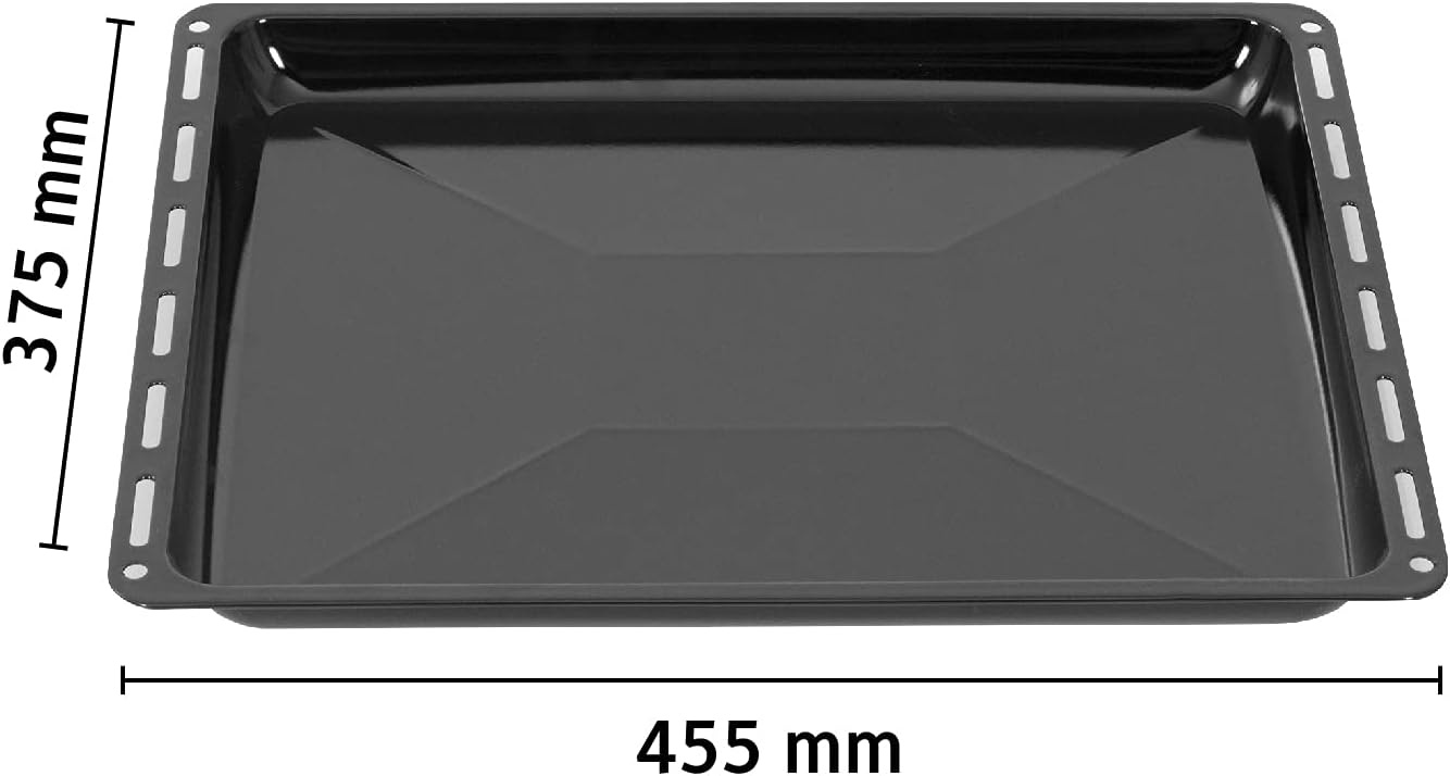 Geëmailleerde Bakplaat Zwart 45,5x37,5x3 cm - 32% Korting