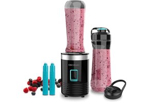 Draagbare Blender 350W - Compact, Inclusief 2 Bekers met Koelbuizen