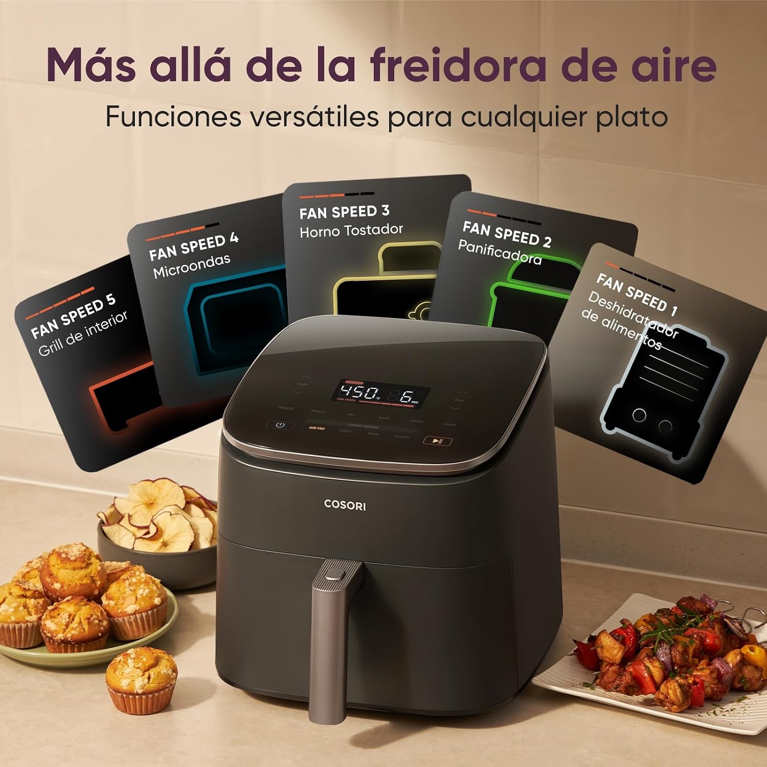 Airfryer Turbo Blaze XXL 6L Zwart - 54% Korting